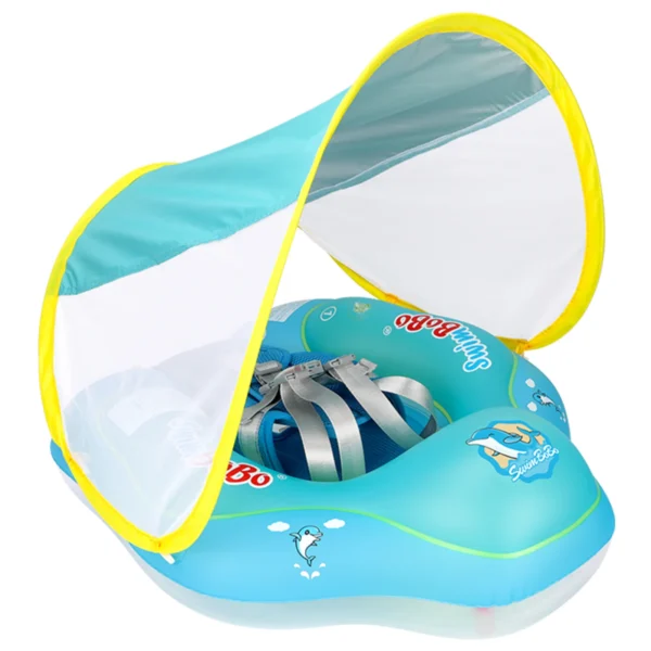 Swimbobo New Upgrades Mesh More Safety Seat Pocket Baby Inflatable Swimming Float Infant Floating Kids Ring Circle Summer Toys